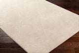 Aldis Tan Plush Textured Washable Rug - Clearance - Ornate Home