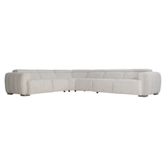 Aldo Aged Grey Power Motion Sectional - Ornate Home