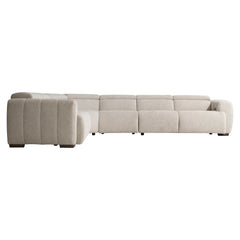 Aldo Aged Grey Power Motion Sectional - Ornate Home