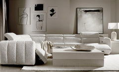Aldo Aged Grey Power Motion Sectional - Ornate Home