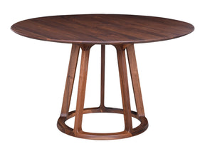 Aldo Brown Round Dining Table - Ornate Home