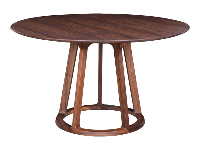 Aldo Brown Round Dining Table - Ornate Home