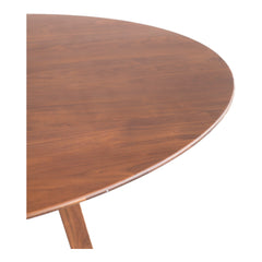Aldo Brown Round Dining Table - Ornate Home