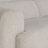 Aldo White/Cream Fabric Power Motion Sectional - Ornate Home