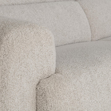 Aldo White/Cream Fabric Power Motion Sectional - Ornate Home
