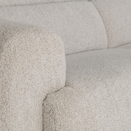 Aldo White/Cream Fabric Power Motion Sectional - Ornate Home