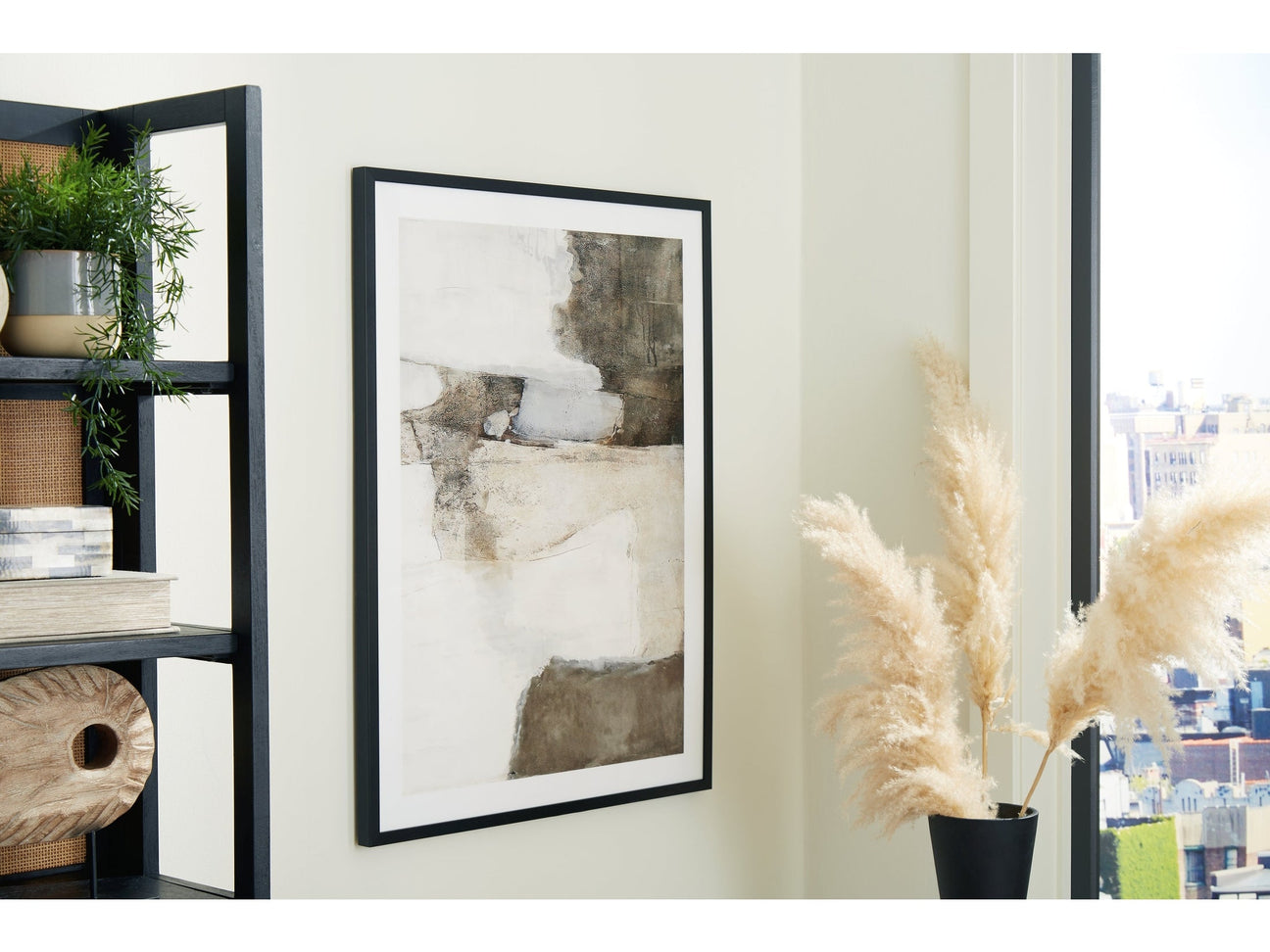 Aldricton Brown/White Wall Art (Online Special Price) - Ornate Home