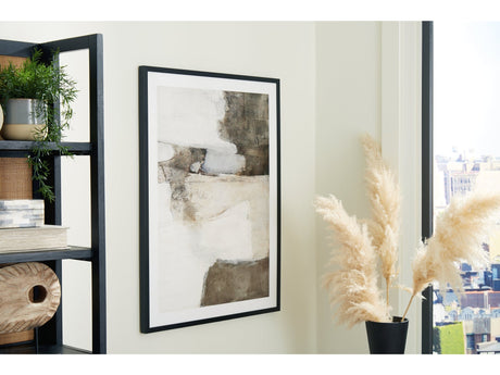 Aldricton Brown/White Wall Art (Online Special Price) - Ornate Home