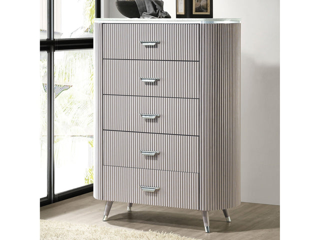 Aldridge Light Gray Chest - Ornate Home