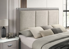 Aldridge Light Gray Eastern King Bed - Ornate Home