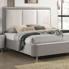 Aldridge Light Gray Queen 5 Piece Bedroom Set w/2 Nightstands - Ornate Home