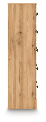 Aleaport Warm Brown Five Drawer Chest - Ornate Home