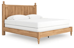 Aleaport Warm Brown King Panel Bed, Dresser, Mirror and Nightstand - Ornate Home