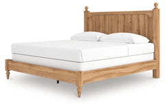 Aleaport Warm Brown King Panel Bed, Dresser, Mirror and Nightstand - Ornate Home
