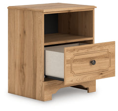 Aleaport Warm Brown King Panel Bed, Dresser, Mirror and Nightstand - Ornate Home