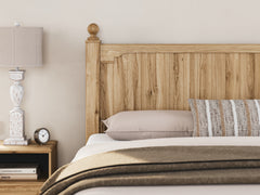 Aleaport Warm Brown King Panel Bed, Dresser, Mirror and Nightstand - Ornate Home
