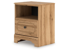 Aleaport Warm Brown One Drawer Night Stand - Ornate Home
