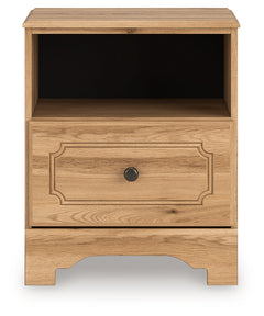 Aleaport Warm Brown One Drawer Night Stand - Ornate Home