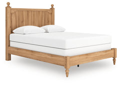 Aleaport Warm Brown Queen Panel Bed, Dresser, Mirror and Nightstand - Ornate Home