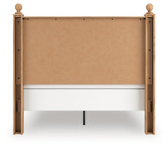 Aleaport Warm Brown Queen Panel Bed, Dresser, Mirror and Nightstand - Ornate Home