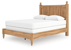 Aleaport Warm Brown Queen Panel Bed, Dresser, Mirror and Nightstand - Ornate Home