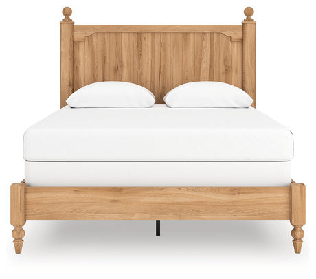 Aleaport Warm Brown Queen Panel Bed - Ornate Home