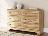 Aleaport Warm Brown Six Drawer Dresser (Online Special Price) - Ornate Home
