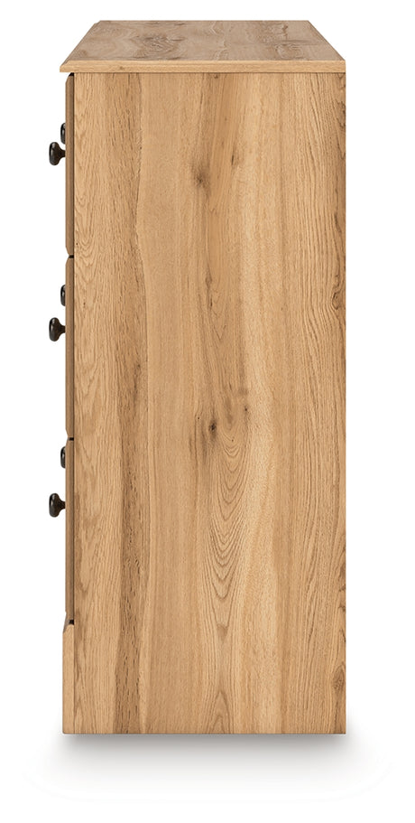 Aleaport Warm Brown Six Drawer Dresser - Ornate Home