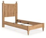 Aleaport Warm Brown Twin Panel Bed, Dresser and Mirror (Online Special Price) - Ornate Home