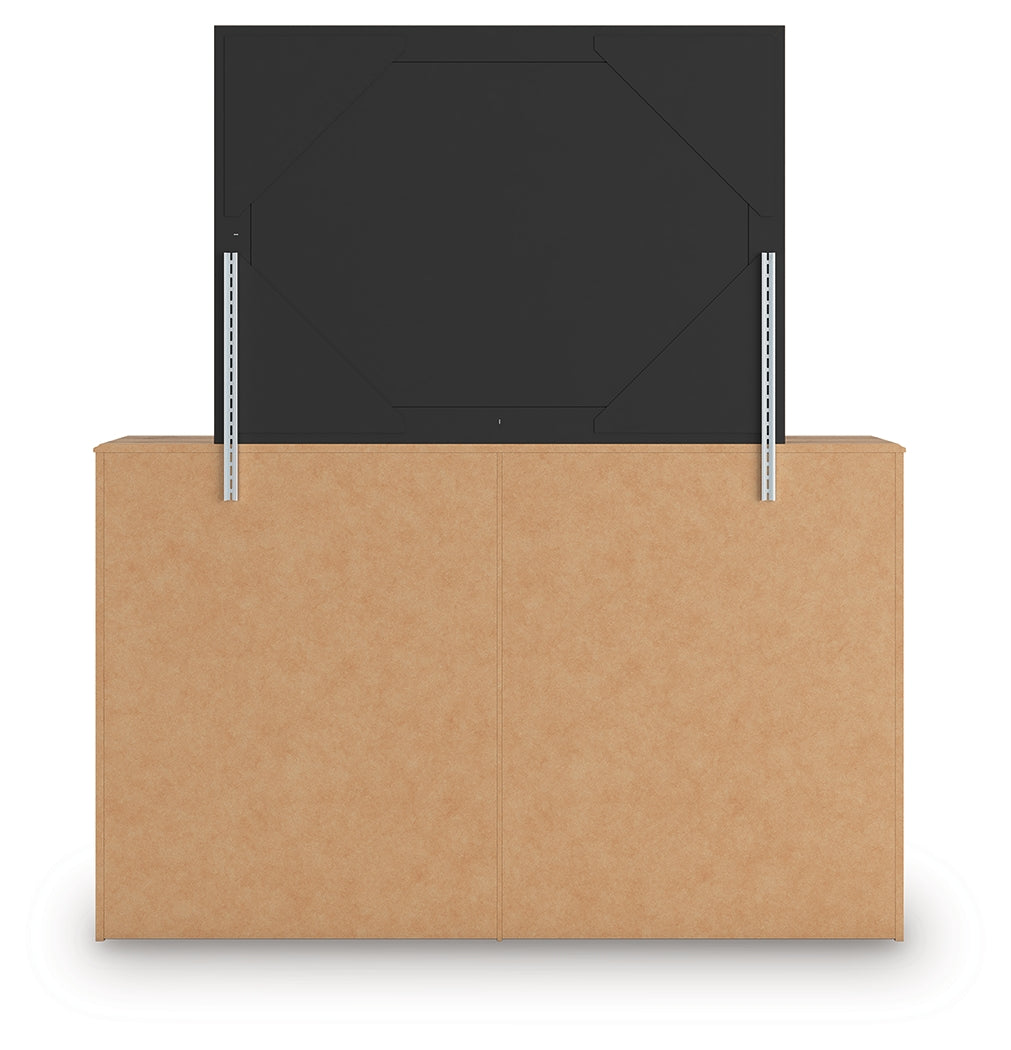 Aleaport Warm Brown Twin Panel Bed, Dresser and Mirror - Ornate Home