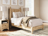 Aleaport Warm Brown Twin Panel Bed (Online Special Price) - Ornate Home