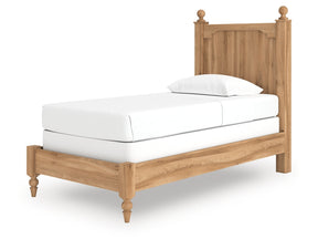 Aleaport Warm Brown Twin Panel Bed - Ornate Home