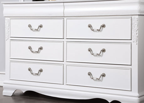 Alecia White 4 Pc. Full Bedroom Set - Ornate Home