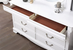 Alecia White 4 Pc. Full Bedroom Set - Ornate Home