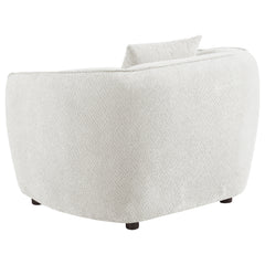 Aleisha Ivory 3-piece Chenille Upholstered Sofa Set - Ornate Home