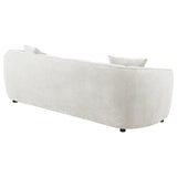 Aleisha Ivory Chenille Upholstered Sofa - Ornate Home