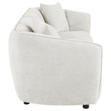 Aleisha Ivory Chenille Upholstered Sofa - Ornate Home