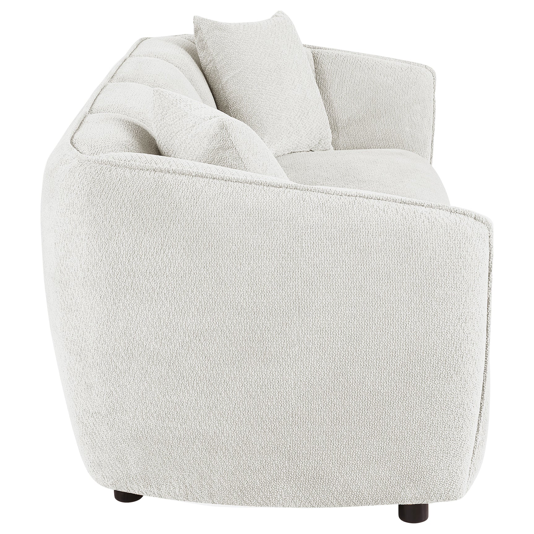 Aleisha Ivory Chenille Upholstered Sofa - Ornate Home