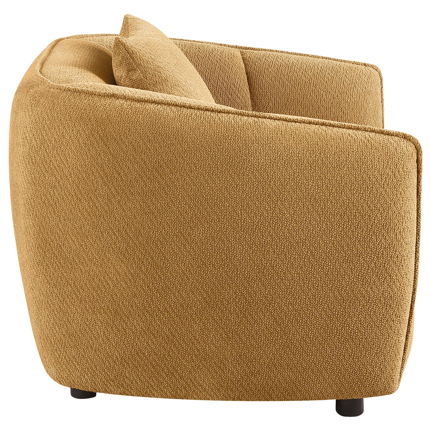Aleisha Mustard Yellow Chenille Upholstered Accent Chair - Ornate Home