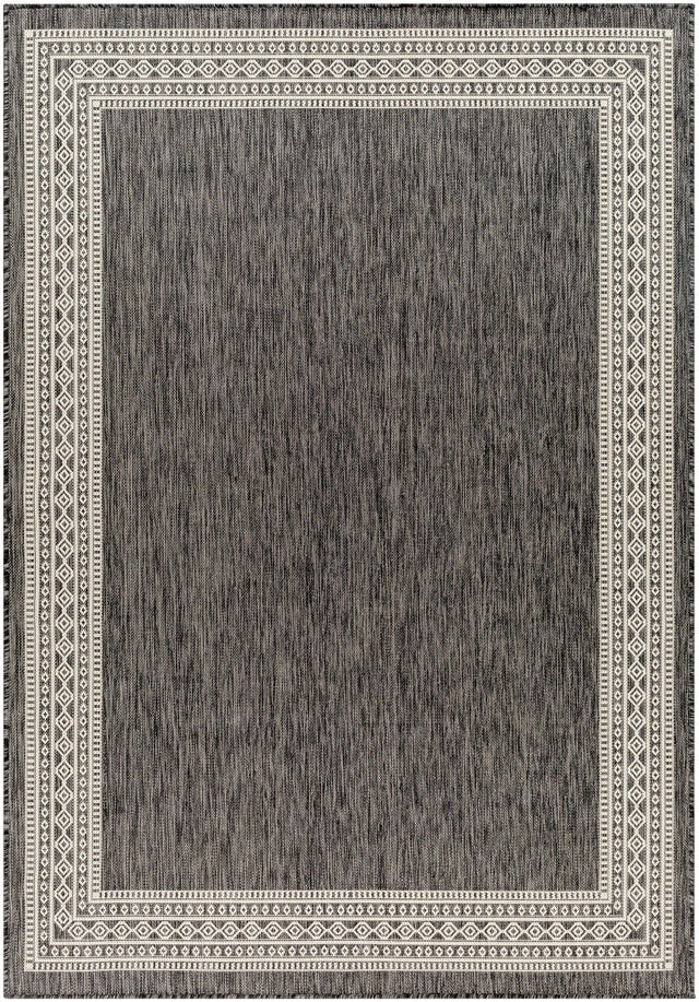 Aleli Black & White Outdoor Area Rug - Clearance - Ornate Home