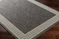 Aleli Black & White Outdoor Area Rug - Clearance - Ornate Home