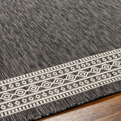 Aleli Black & White Outdoor Area Rug - Clearance - Ornate Home