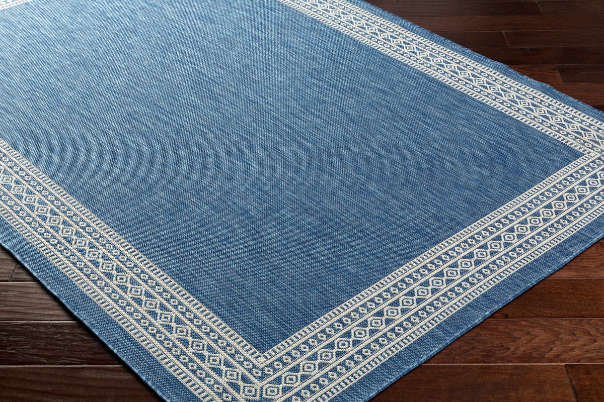 Aleli Blue Outdoor Area Rug - Clearance - Ornate Home