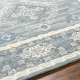 Alena Gray Blue Wool Blend Area Rug - Clearance - Ornate Home