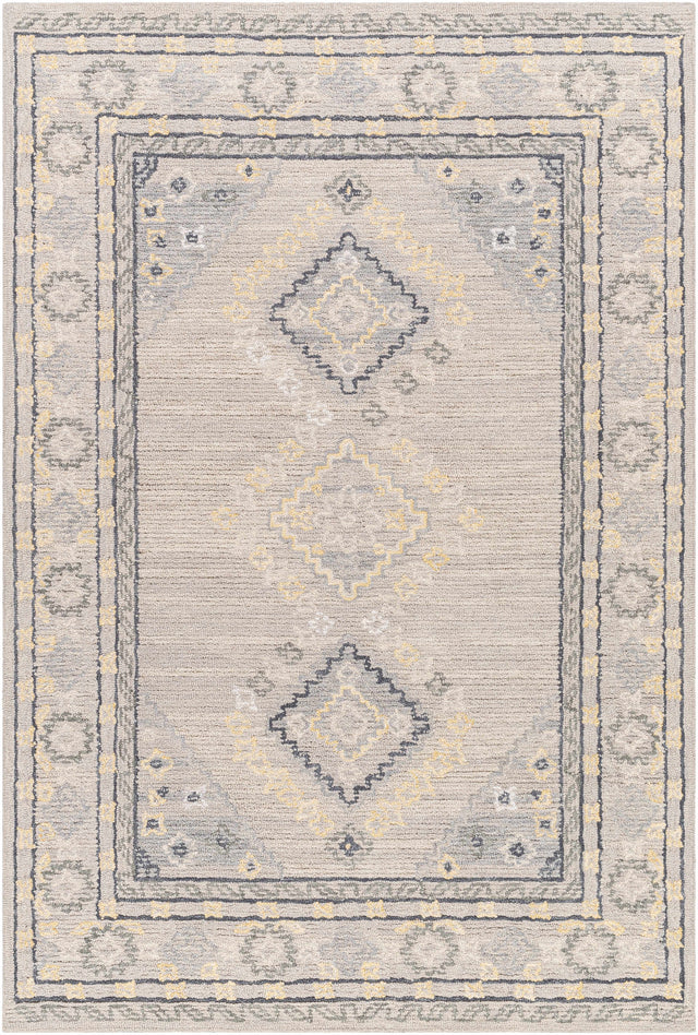 Alena Gray Wool Blend Area Rug - Clearance - Ornate Home