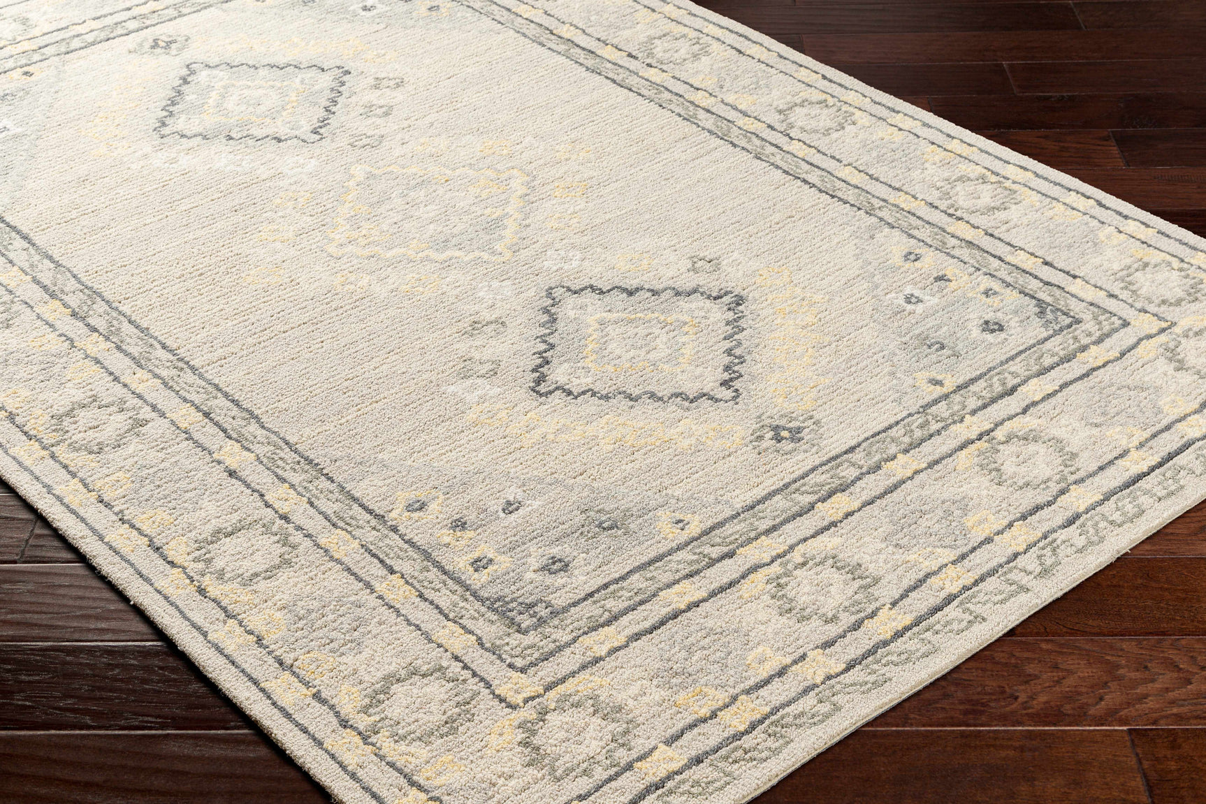 Alena Gray Wool Blend Area Rug - Clearance - Ornate Home