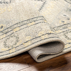 Alena Gray Wool Blend Area Rug - Clearance - Ornate Home