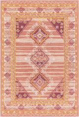 Alena Peach Wool Blend Area Rug - Clearance - Ornate Home