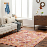 Alena Peach Wool Blend Area Rug - Clearance - Ornate Home