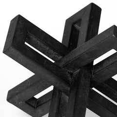 Aleph Black Metal Small Medium & Large Jacks (Set of 3) - Ornate Home